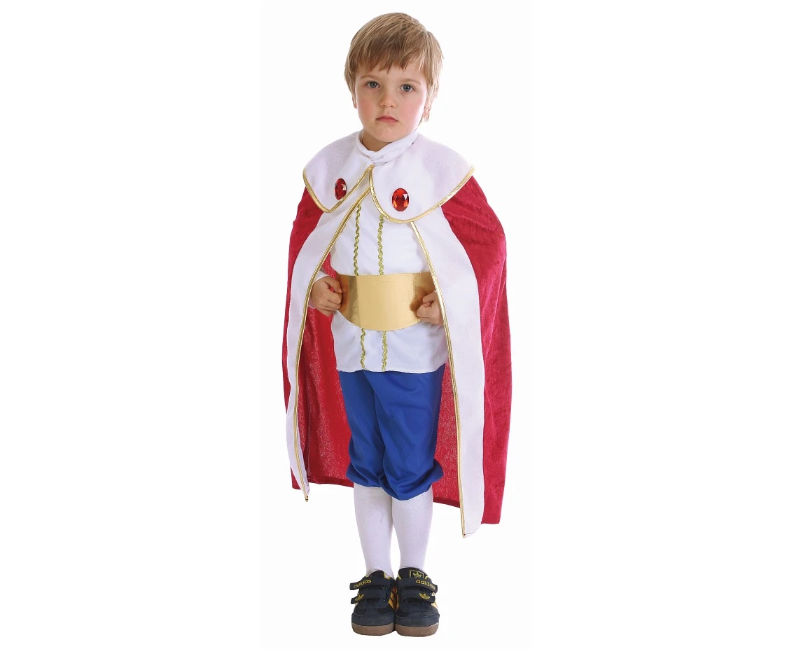 Role play-set for child King (shirt, pants, belt, cape), size 92/104 cm